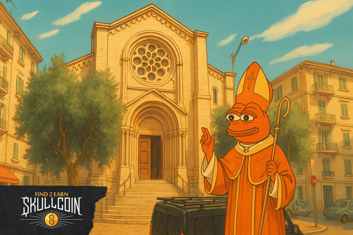 ⛪️ Pepe Pope : #Find2Earn! Prize: 400K $PEPE
 
🗺️ Find the location in the photo using Satellite and Street View modes.

📍 Start here maps.app.goo.gl/Xxy1JFnGzb9qw4…
43.699585, 7.256208

🔄 Repost +  🧡 Like to join the hunt!

📺 Share x.com/i/broadcasts/1…

🏆 First to submit the
