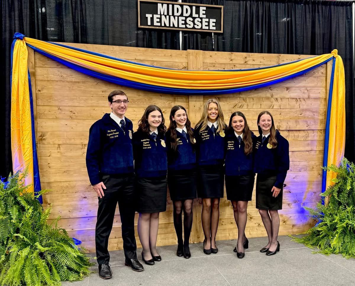 Drum roll please… 🥁🥁🥁

We are THRILLED to introduce the 2025-2026 Middle Tennessee FFA Regional Sentinel…
Emma Millican! ⭐️

Emma brings passion, positivity, and a heart for service to the blue and gold 💙💛

We know she’s going to shine in her new role!