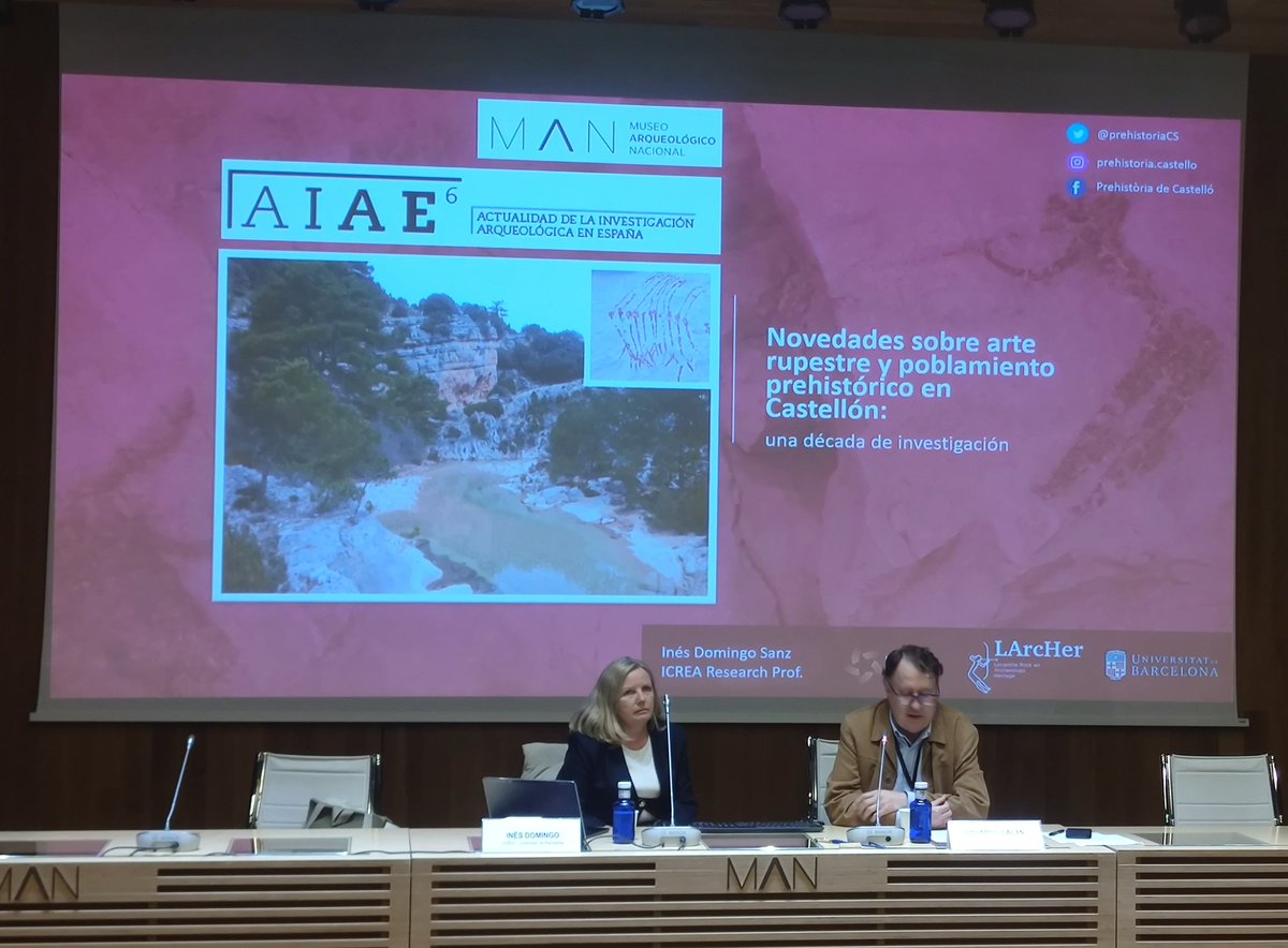 Prehistòria de Castelló (@prehistoriacs) on Twitter photo Ayer expusimos en el <a href="/manarqueologico/">Museo Arqueológico Nacional</a> algunas de las novedades que nuestros proyectos han aportado al arte rupestre y el poblamiento prehistórico de Castelló.
Muchas gracias por la gran acogida del público y el interés que han despertado estas investigaciones. Ayer expusimos en el <a href="/manarqueologico/">Museo Arqueológico Nacional</a> algunas de las novedades que nuestros proyectos han aportado al arte rupestre y el poblamiento prehistórico de Castelló.
Muchas gracias por la gran acogida del público y el interés que han despertado estas investigaciones.