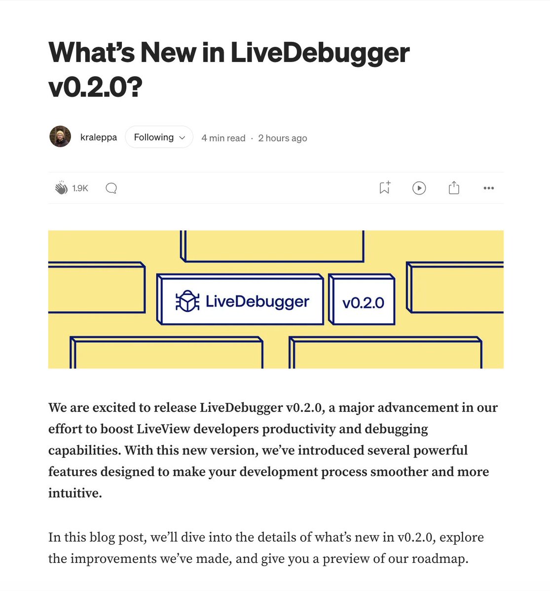 Membrane (@elixirmembrane) on Twitter photo LiveDebugger 0.2.0 is here, making <a href="/elixirphoenix/">Phoenix Framework</a> debugging even smoother 🚀
✅ Chrome DevTools extension
✅ Components highlighting
✅ Filtering of callback traces
✅ Dark mode
Read more and see what's coming 👇 LiveDebugger 0.2.0 is here, making <a href="/elixirphoenix/">Phoenix Framework</a> debugging even smoother 🚀
✅ Chrome DevTools extension
✅ Components highlighting
✅ Filtering of callback traces
✅ Dark mode
Read more and see what's coming 👇