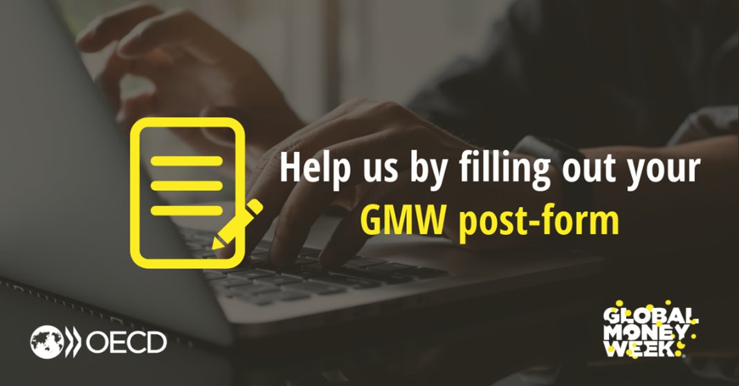 Global Money Week (@globalmoneyweek) on Twitter photo REMINDER! Have you filled out the <a href="/GlobalMoneyWeek/">Global Money Week</a> post-form yet? The deadline for submitting your post-form is 31 May 2025. The post-form can be accessed here: survey.oecd.org/index.php?r=su… REMINDER! Have you filled out the <a href="/GlobalMoneyWeek/">Global Money Week</a> post-form yet? The deadline for submitting your post-form is 31 May 2025. The post-form can be accessed here: survey.oecd.org/index.php?r=su…