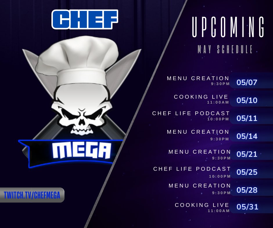 The rest of this months stream schedule...