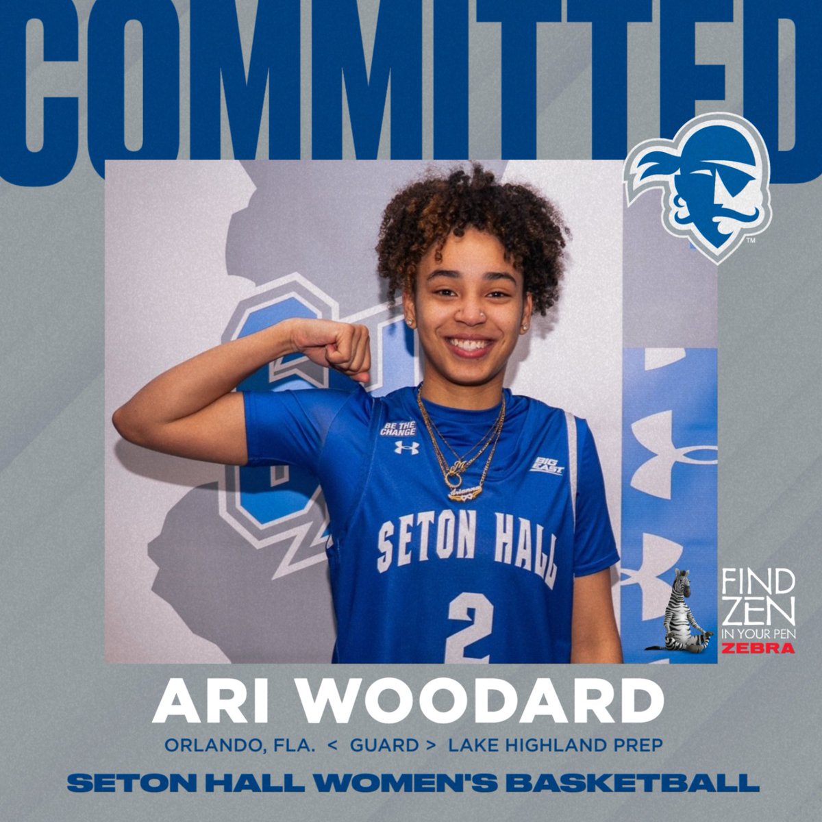 Seton Hall Women’s Basketball (@shuwbb) on Twitter photo 🚨🚨𝐍𝐄𝐖𝐂𝐎𝐌𝐄𝐑 𝐖𝐄𝐄𝐊🚨🚨
Our final newcomer this week is another gem from Lake Highland Prep!!  Meet 𝐀𝐑𝐈 𝐖𝐎𝐎𝐃𝐀𝐑𝐃!!
#HALLin 🏀🏴☠️🖋️   <a href="/ZebraPen/">zebrapen</a> 🚨🚨𝐍𝐄𝐖𝐂𝐎𝐌𝐄𝐑 𝐖𝐄𝐄𝐊🚨🚨
Our final newcomer this week is another gem from Lake Highland Prep!!  Meet 𝐀𝐑𝐈 𝐖𝐎𝐎𝐃𝐀𝐑𝐃!!
#HALLin 🏀🏴☠️🖋️   <a href="/ZebraPen/">zebrapen</a>