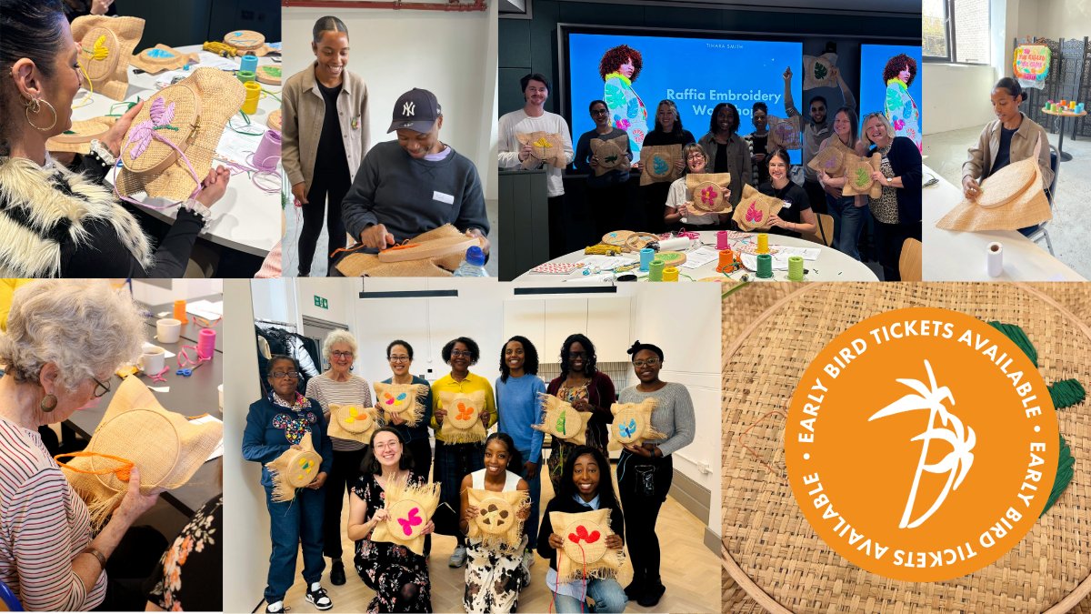 🧵 Slow down, stitch something special, and reminisce about school days at a historic South London school turned creative hub!
Join @TiharaSmith’s Raffia Embroidery Workshop on 28 June at St John’s Walworth. 🌿
🎟️  →  orlo.uk/OhKDT
#Handcrafted #SE17 #Embroidery