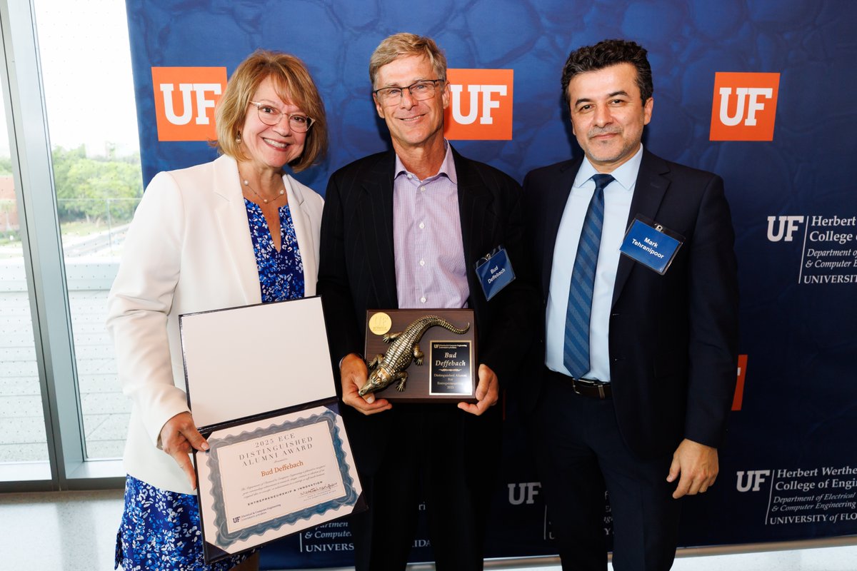 ECEflorida's tweet image. Proud to celebrate Bud Deffebach (BSEE '88), inaugural recipient of the ECE Distinguished Alumni Award for Entrepreneurship! As co-founder of @swellstartups on Florida’s Space Coast, he’s helped entrepreneurs raise over $150M. ow.ly/R0YO50VM3Cj 👏 Congratulations, Bud!