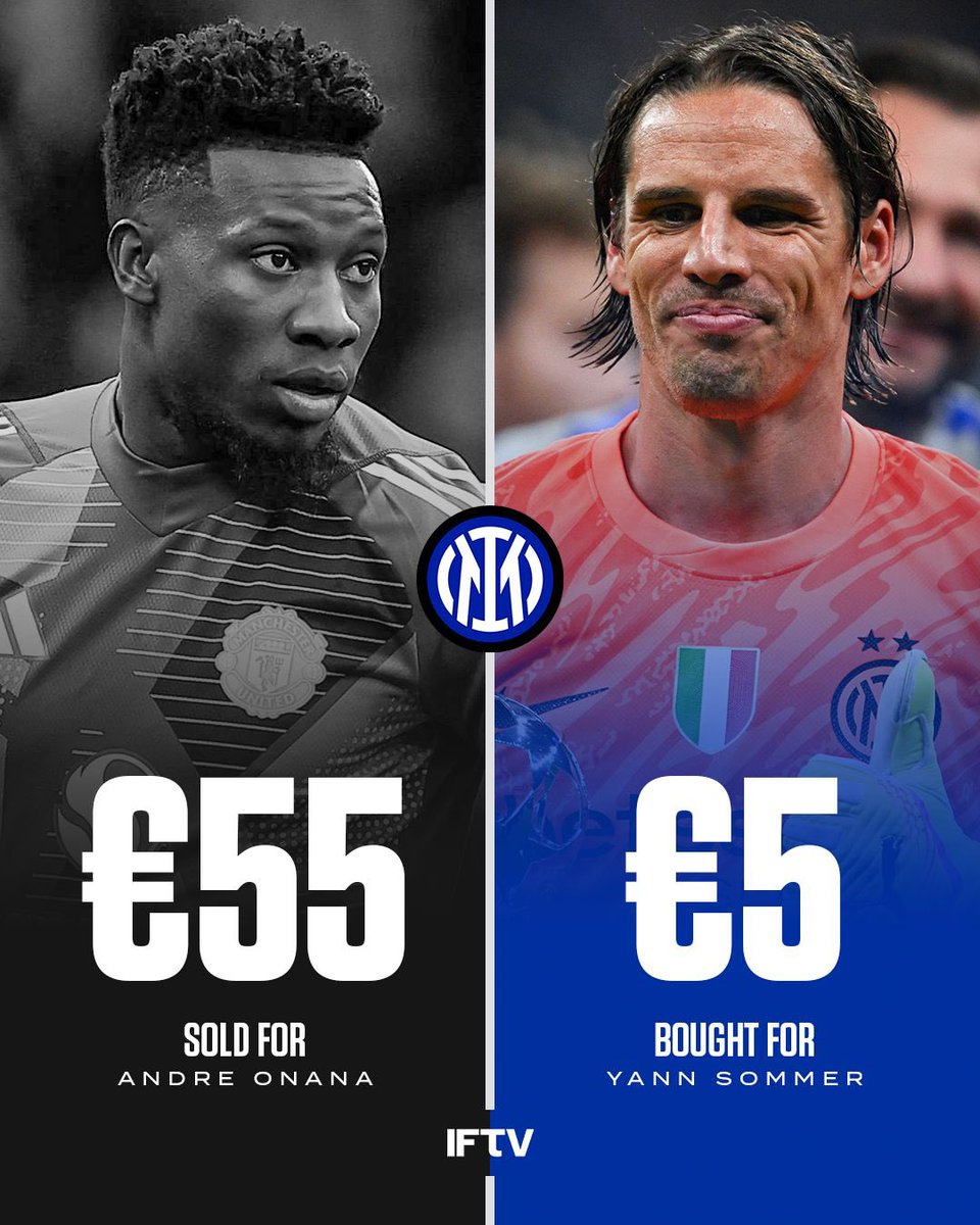 Inter made the deal of the century signing Sommer 👏 

Once again proving that Beppe Marotta is the truly world class member of this Inter side 🧠