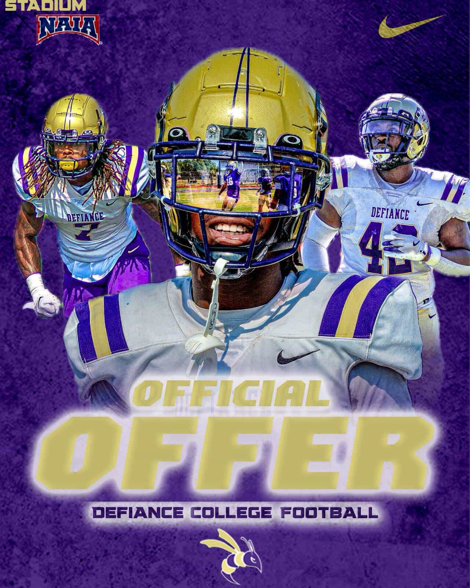 Gavin Kullgren (@gavin_kullgren) on Twitter photo Blessed to have earned an OFFER from <a href="/DefiCollegeFB/">Defiance College Football</a>
<a href="/CoachJMStevens/">Jordan Stevens</a>
<a href="/DemetricDWarren/">Demetric D. Warren</a>
@ChadSimmon
<a href="/AllenTrieu/">Allen Trieu</a> Blessed to have earned an OFFER from <a href="/DefiCollegeFB/">Defiance College Football</a>
<a href="/CoachJMStevens/">Jordan Stevens</a>
<a href="/DemetricDWarren/">Demetric D. Warren</a>
@ChadSimmon
<a href="/AllenTrieu/">Allen Trieu</a>