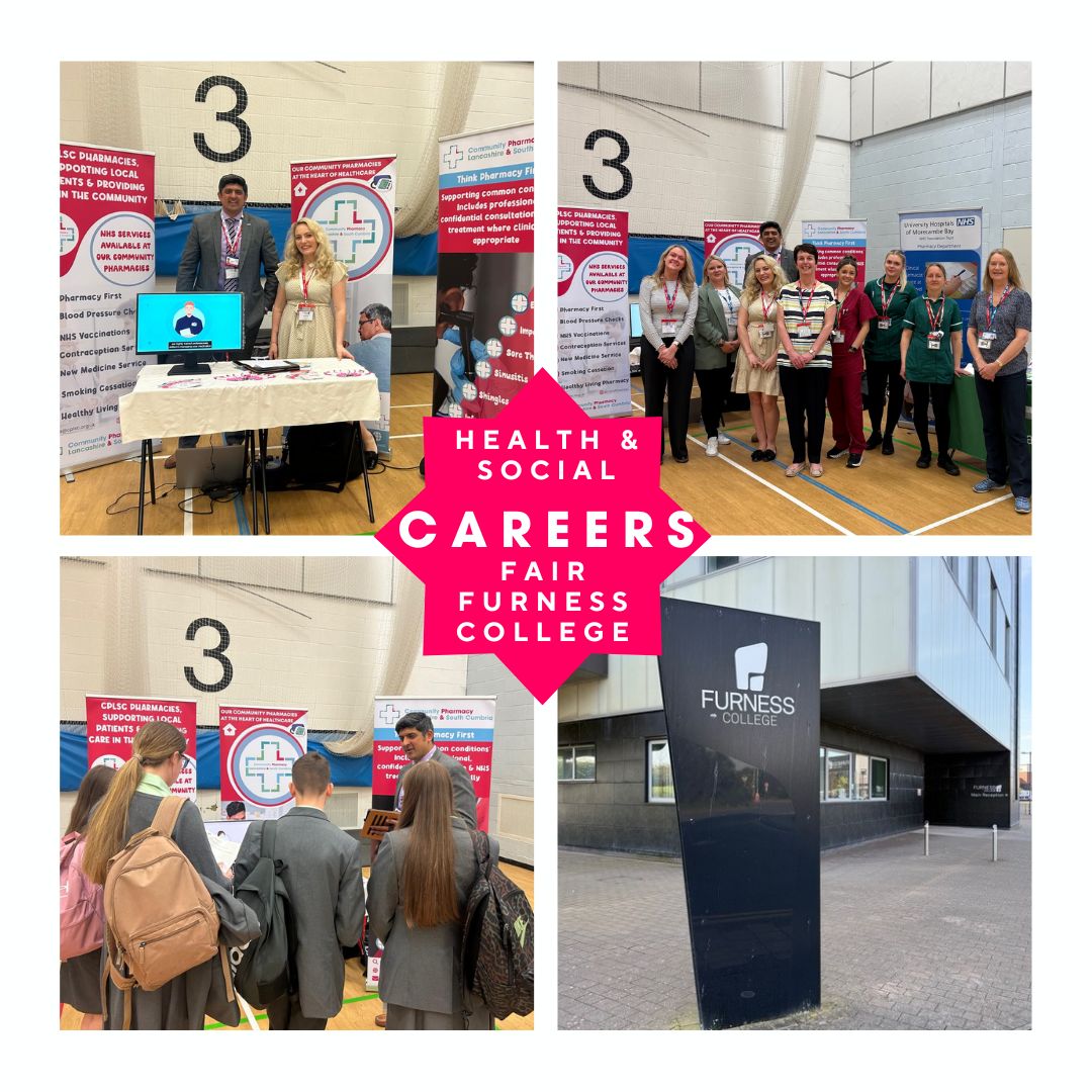 CPLSC CE Mubasher &amp; SBSO Naomi attended the 350 Health &amp; Social Care Careers Event with the LSCICB Workforce Team
CPLSC had the opportunity to engage with school leavers and college students raising awareness of the diverse career opportunities available within Community Pharmacy