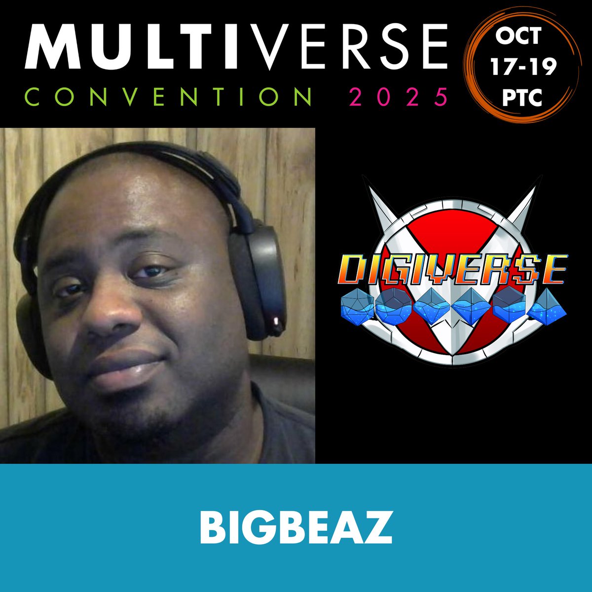 Biggest_Beaz's tweet image. Guess WHAAAAAT!!! I&apos;m going to be a guest panelist at MultiverseCon this year!! If you&apos;re not busy and around the Georgia area October 17-19th, come hang out with me IRL and watch me sweat on my first couple panels, 😂😂😂