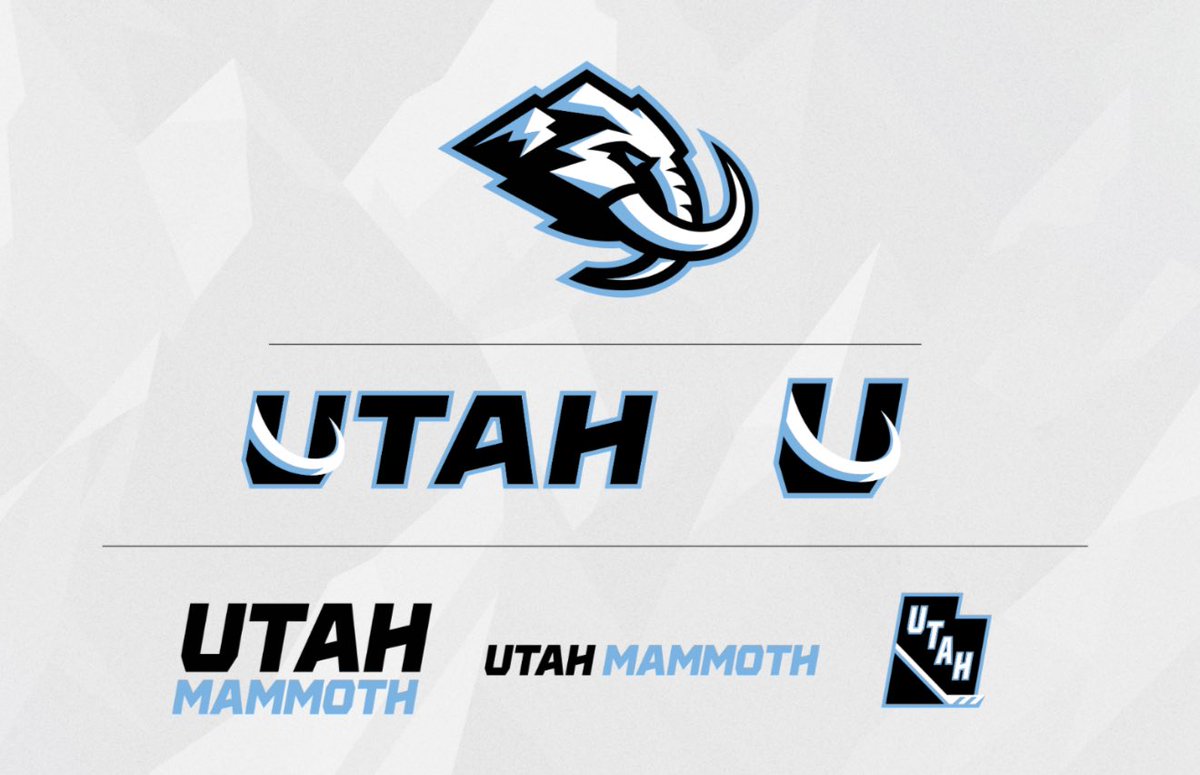 Dave Noriega (@davenoriega) on Twitter photo Here’s the other logos for <a href="/utahhockeyclub/">Utah Mammoth</a>
Loving the tusks on the U. Buying all the gear. Here’s the other logos for <a href="/utahhockeyclub/">Utah Mammoth</a>
Loving the tusks on the U. Buying all the gear.