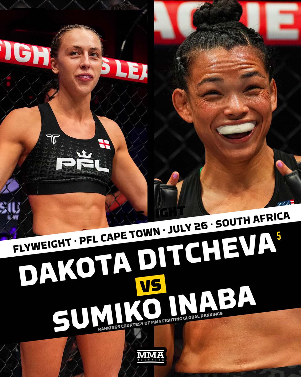Johnny Eblen and Dakota Ditcheva finally have their next fights booked as PFL heads to Cape Town in July.