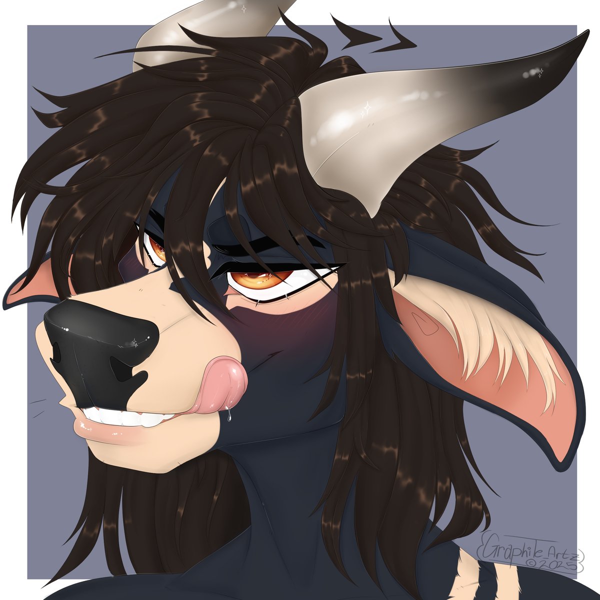 ArtzGraphite's tweet image. may i interest y&apos;all in a moo in these trying times? 
@MurryMikey moo in question 
&amp;gt;:3