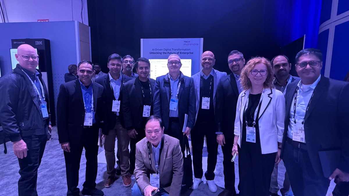 tech_mahindra's tweet image. Day 2 at #IBMThink2025 – Building Connections, Delivering Solutions!

The day started strong with the &apos;Think Opening Keynote&apos;, setting the stage for another day of collaboration and innovation. Our Tech Mahindra leaders were at the forefront, engaging with clients in meaningful…