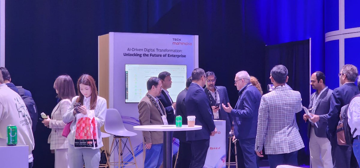 tech_mahindra's tweet image. Day 2 at #IBMThink2025 – Building Connections, Delivering Solutions!

The day started strong with the &apos;Think Opening Keynote&apos;, setting the stage for another day of collaboration and innovation. Our Tech Mahindra leaders were at the forefront, engaging with clients in meaningful…