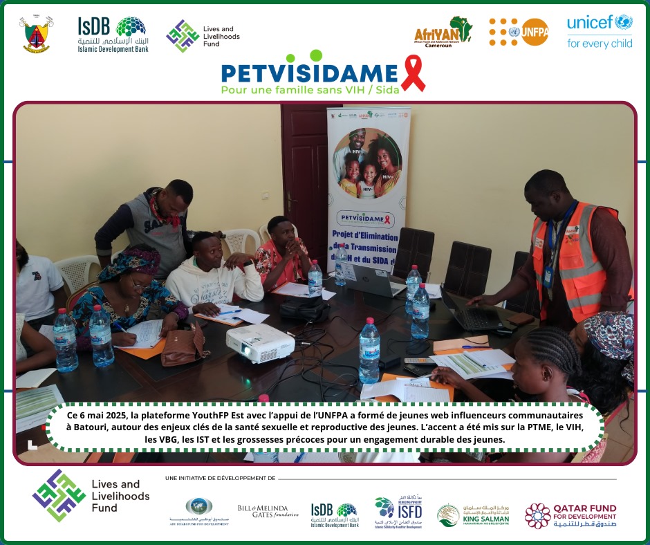 1/2 Superbe initiative à #Batouri ! ✨ 20 jeunes leaders formés (12 filles,8 garçons)par #YouthFP Est en communication sociale &amp; digitale pour impacter positivement leur communauté. 💪 Ils vont sensibiliser sur le #VIH( y compris la #PTME), le paludisme,les 🫄précoces &amp; les #VBG.