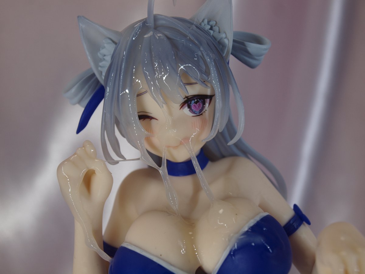 52.というわけでmochaにぶっかけ、猫なのに蝶とはこれはいかに #フィギュアぶっかけ