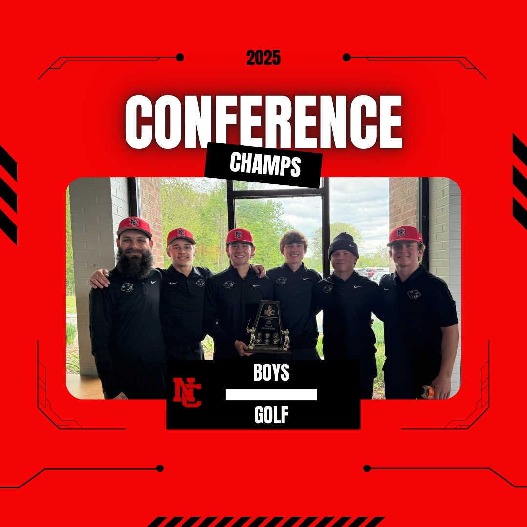 panthersnc's tweet photo. North Central Golf are your 2025 Conference Champions! https://t.co/zP3stuNMTT