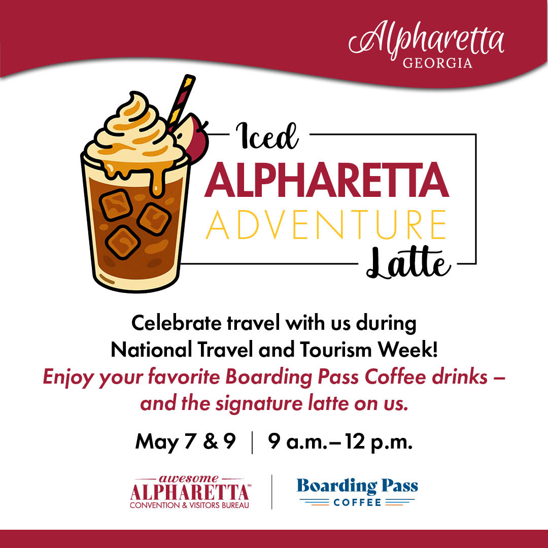 #NTTW in #AwesomeAlpharetta is in full swing, and we're celebrating with delicious sips, swag items, and Ameris Bank Amphitheatre tickets! Visit the Alpharetta Welcome Center today &amp; Friday from 9 am-12 pm, see you soon! ☕

Details: bit.ly/4dAjmG9