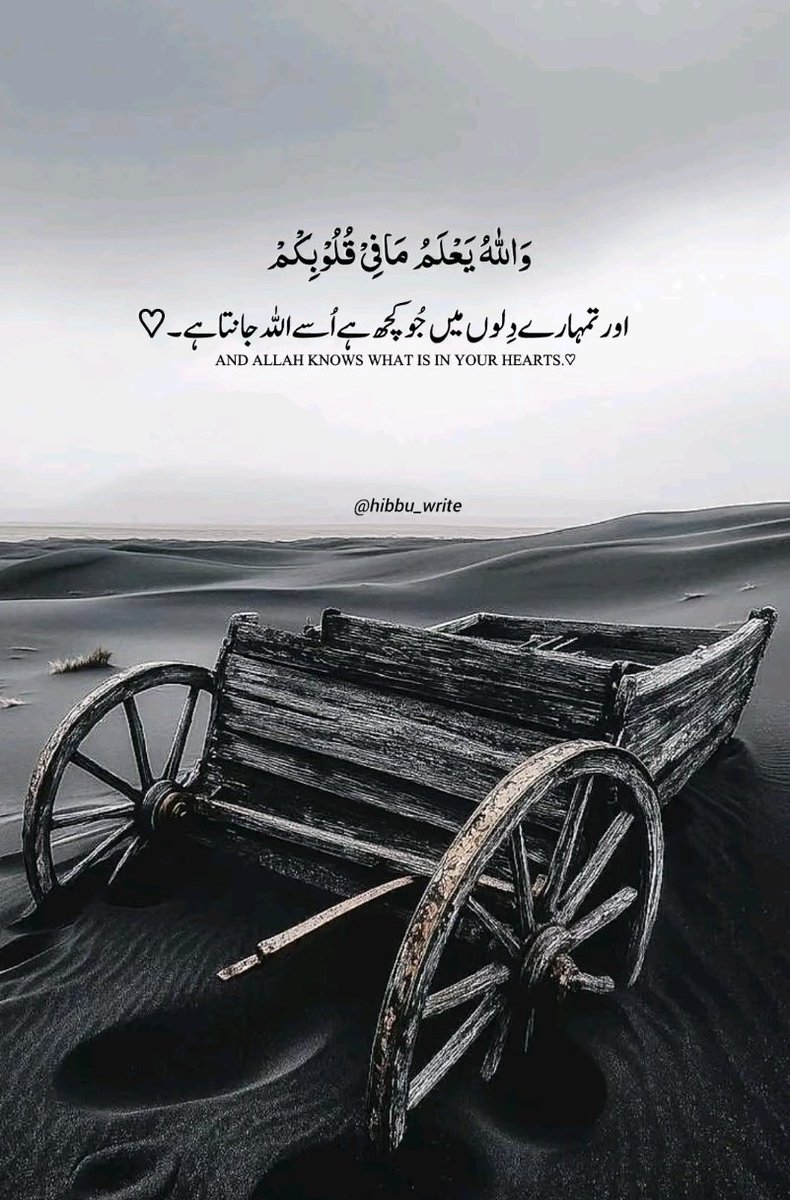 And Allah knows what is in your hearts.♡