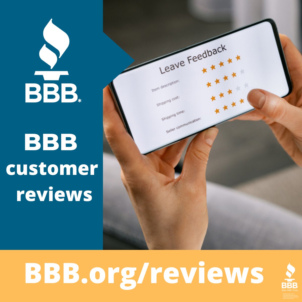 Have you recently had a noteworthy experience with a business? Go to BBB.org and submit a review! 

#BBBCanada #CustomerReview