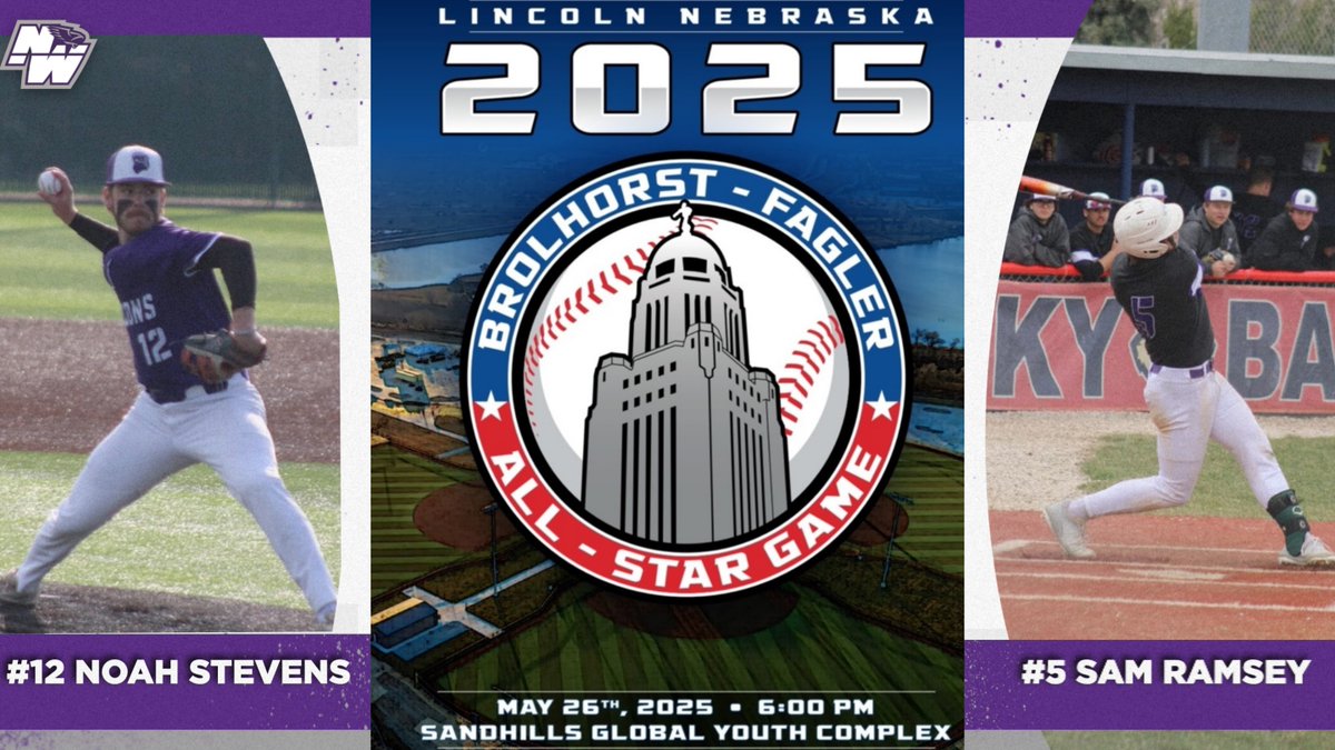 🚨All-Star Game Selections🚨

Congrats to Seniors Noah Stevens &amp; Sam Ramsey for being selected as LNW's representatives for the Brolhorst-Fagler All-Star Game‼️

The game will take place on May 26th at 6:00 PM at the Sandhills Complex.