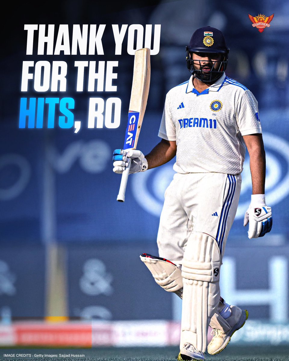 End of an era in whites 🫡

[Rohit Sharma]