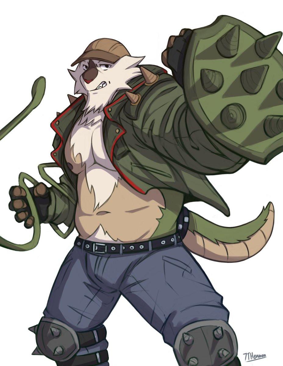 7TH_Art_Forge's tweet image. Sorry for the repost had to fix his arm. Anyways. More art of my chesnaught, this time being battle ready. Oh yeah, I'm naming him Alaric