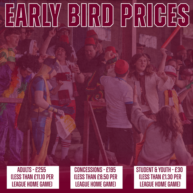 OfficialClarets's tweet photo. A reminder that early bird and renewal prices are still available for 2025-26 season tickets! 🎟️

The deadline to purchase for both is June 1st, so get yours while you can! 🗓️

Follow the link below to pick up your season ticket! 👇

#ClaretsTogether