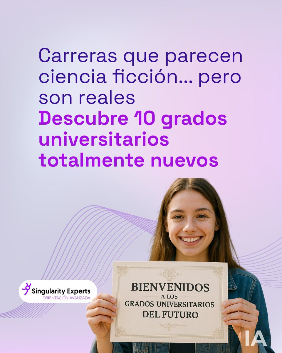 🎓 ¿Sabías que ya existen carreras como 🧠 Neurociencia o 🌊 Economía Azul Sostenible?

⚡ El futuro ya está aquí… y trae nuevos grados universitarios. 

🔍 Descubre 10 titulaciones que están moldeando el mañana 👉 singularity-experts.com/es/blog/10-gra…
