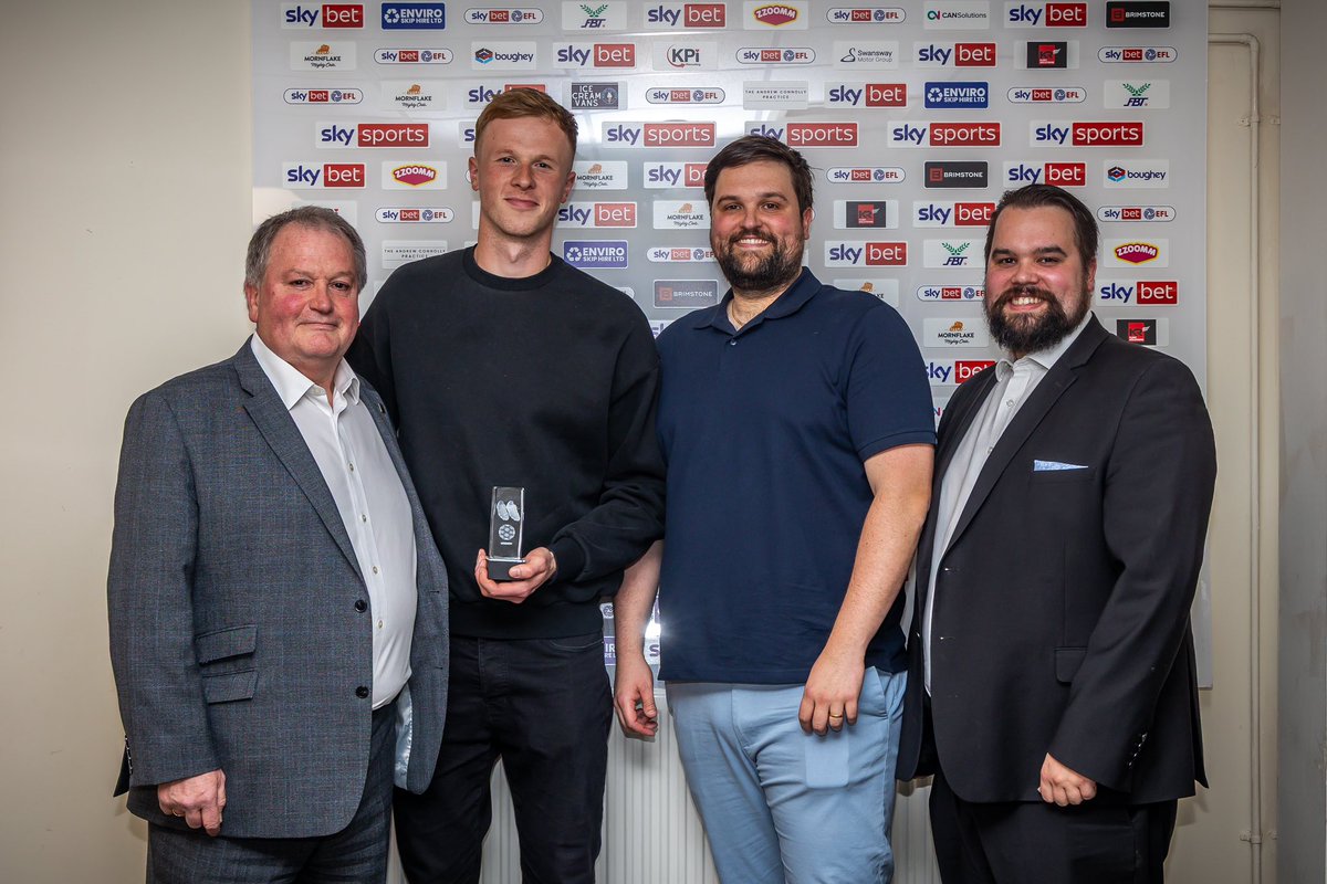 Now the season is over we were delighted to sponsor the end of season awards at <a href="/crewealexfc/">Crewe Alexandra</a> and very proud to present player of the season to runner up <a href="/filipmarschall_/">Filip Marschall</a> and the winner <a href="/maxconway47/">Max Conway</a> 

Two fantastic players who have done the club proud.