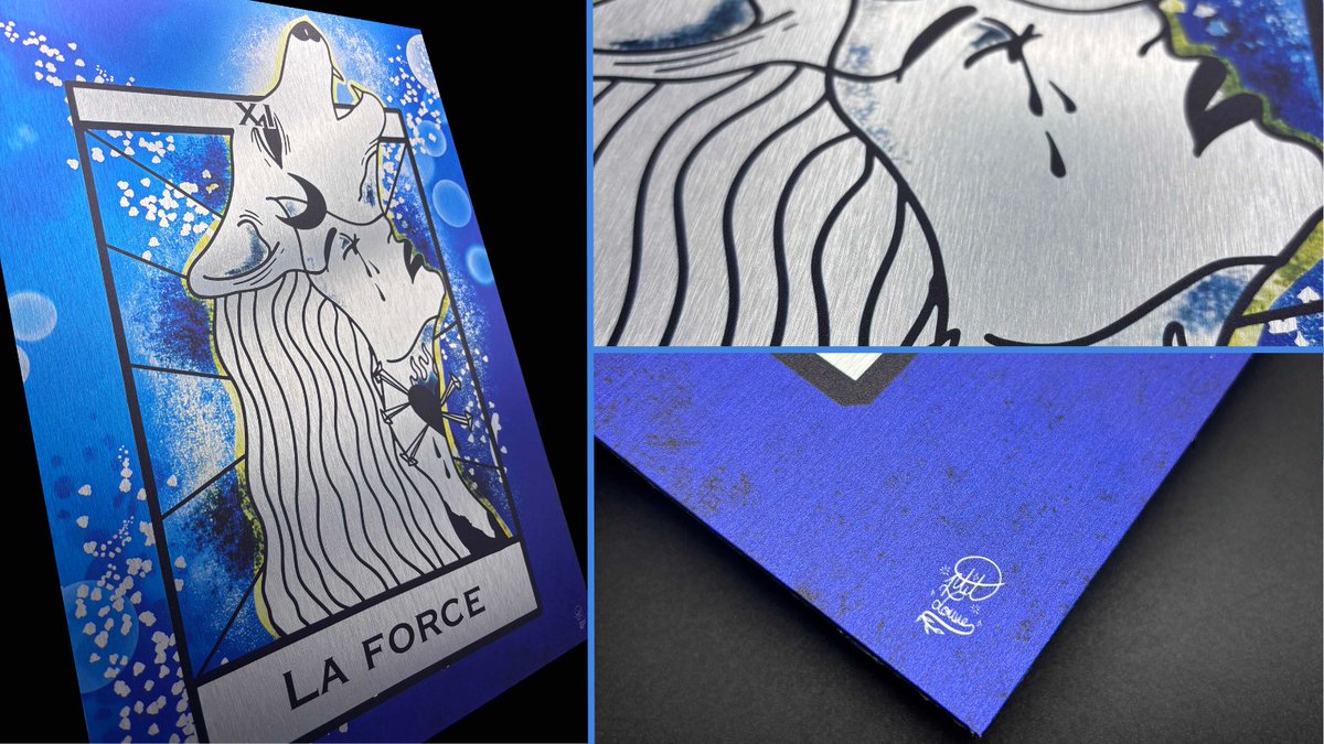 STUDIOLUMINA's tweet image. Un personnage énigmatique,  une présence douce et puissante à la fois, comme un écho à la Force intérieure. 🐺
Un tableau empreint de magie et de symbolisme, entre conte et puissance féminine.

👉 studioluminas.com

#lumina #studioluminas #tableau #laforce