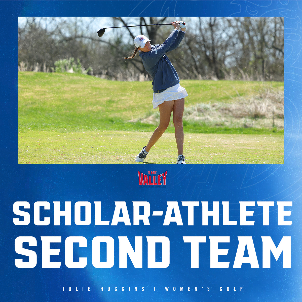 𝗦𝗰𝗵𝗼𝗹𝗮𝗿-𝗔𝘁𝗵𝗹𝗲𝘁𝗲 𝗦𝗲𝗰𝗼𝗻𝗱 𝗧𝗲𝗮𝗺 📚

Congrats to Julie Huggins on being selected to the MVC Scholar-Athlete Second Team!

📰: bit.ly/44xJorv

#DSMHometownTeam