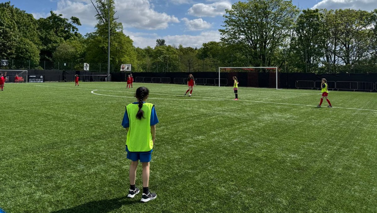 Our girls primary school football festival today at our facility at Donald Dewar, with Antonine, Langfaulds and St.Ninians primary schools.