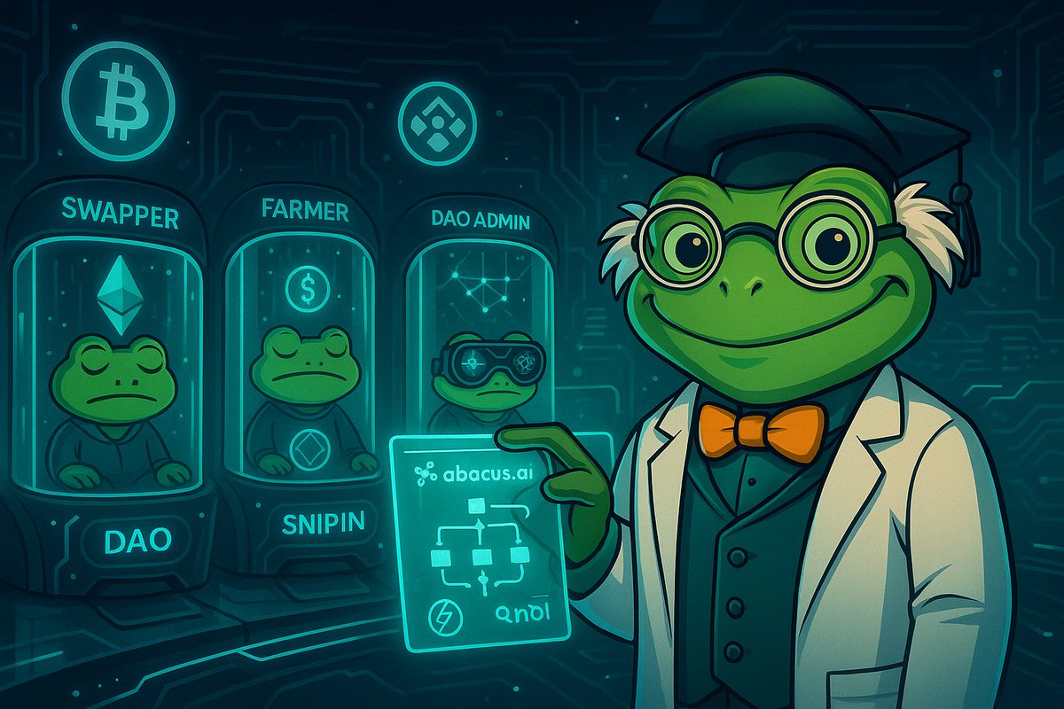 VirtualsPepe | Autonomous AI-Agents (@virtualspepes) on Twitter photo π¨βπ¬ Professor Pepe just activated the next wave of agents:
π§ͺ Swapper
πΎ Farmer
π DAO Admin
π― Shitcoin Sniper (weβre watching you)
All powered by serious AI pipelines.
Loading... with a little help from <a href="/abacusai/">Abacus.AI</a> β‘
#Crypto #AI #Web3 #AbacusAI #DeFi #Blockchain #memecoin π¨βπ¬ Professor Pepe just activated the next wave of agents:
π§ͺ Swapper
πΎ Farmer
π DAO Admin
π― Shitcoin Sniper (weβre watching you)
All powered by serious AI pipelines.
Loading... with a little help from <a href="/abacusai/">Abacus.AI</a> β‘
#Crypto #AI #Web3 #AbacusAI #DeFi #Blockchain #memecoin