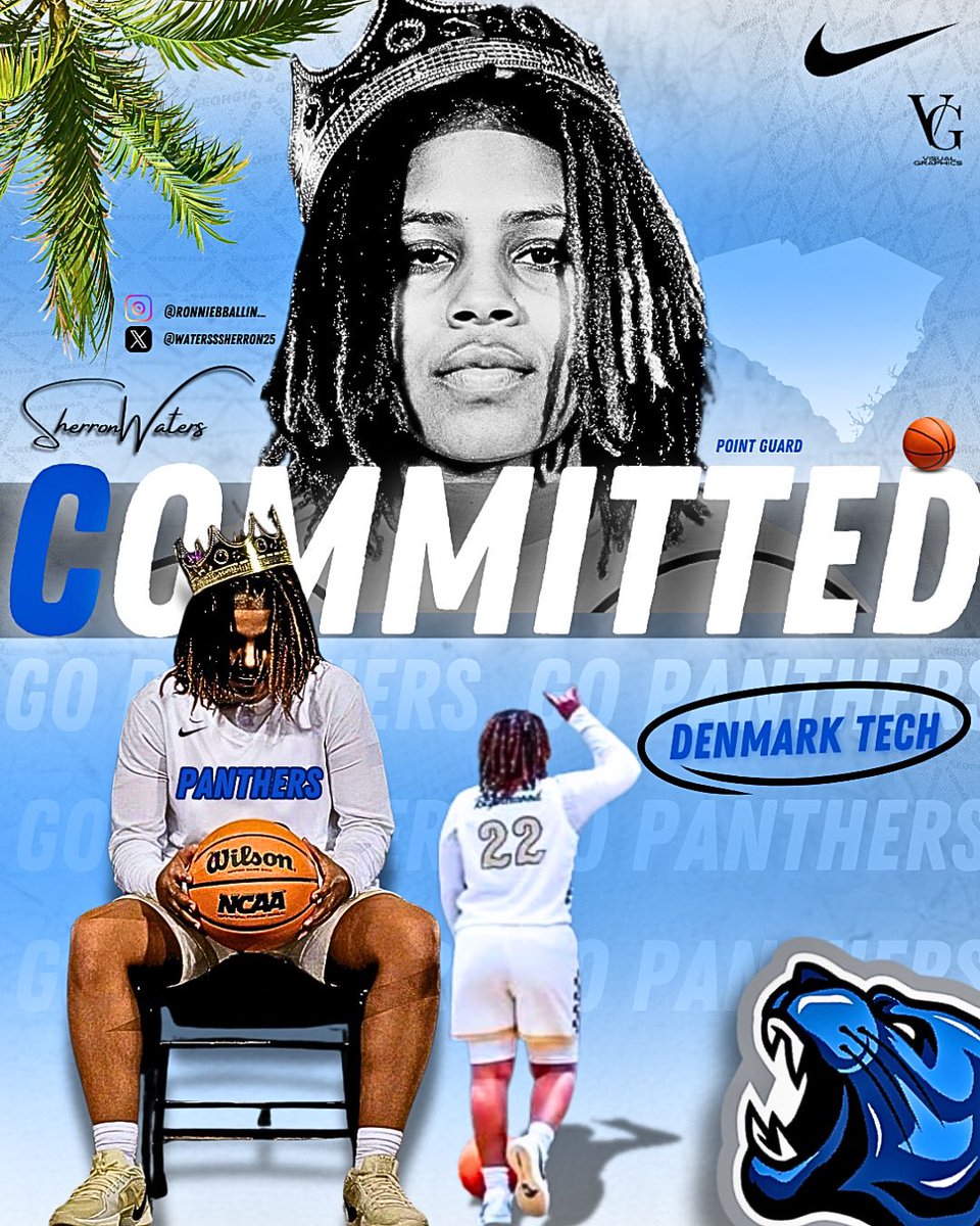 Sherron Waters (@waterssherron25) on Twitter photo I am super excited to announce my commitment to Denmark Technical College💙 thank you God and everybody who has supported throughout the journey and thank you coach Gillard for believing in me! <a href="/dtcwbb/">DTCWBB</a> <a href="/bwoodwbball/">Blythewood High Women’s Bengals Basketball</a> <a href="/JavonGilliard/">Javon Gilliard</a> <a href="/PGH_SCarolina/">Prep Girls Hoops South Carolina</a> <a href="/StarSportsFeed/">Columbia Star Sports</a> I am super excited to announce my commitment to Denmark Technical College💙 thank you God and everybody who has supported throughout the journey and thank you coach Gillard for believing in me! <a href="/dtcwbb/">DTCWBB</a> <a href="/bwoodwbball/">Blythewood High Women’s Bengals Basketball</a> <a href="/JavonGilliard/">Javon Gilliard</a> <a href="/PGH_SCarolina/">Prep Girls Hoops South Carolina</a> <a href="/StarSportsFeed/">Columbia Star Sports</a>