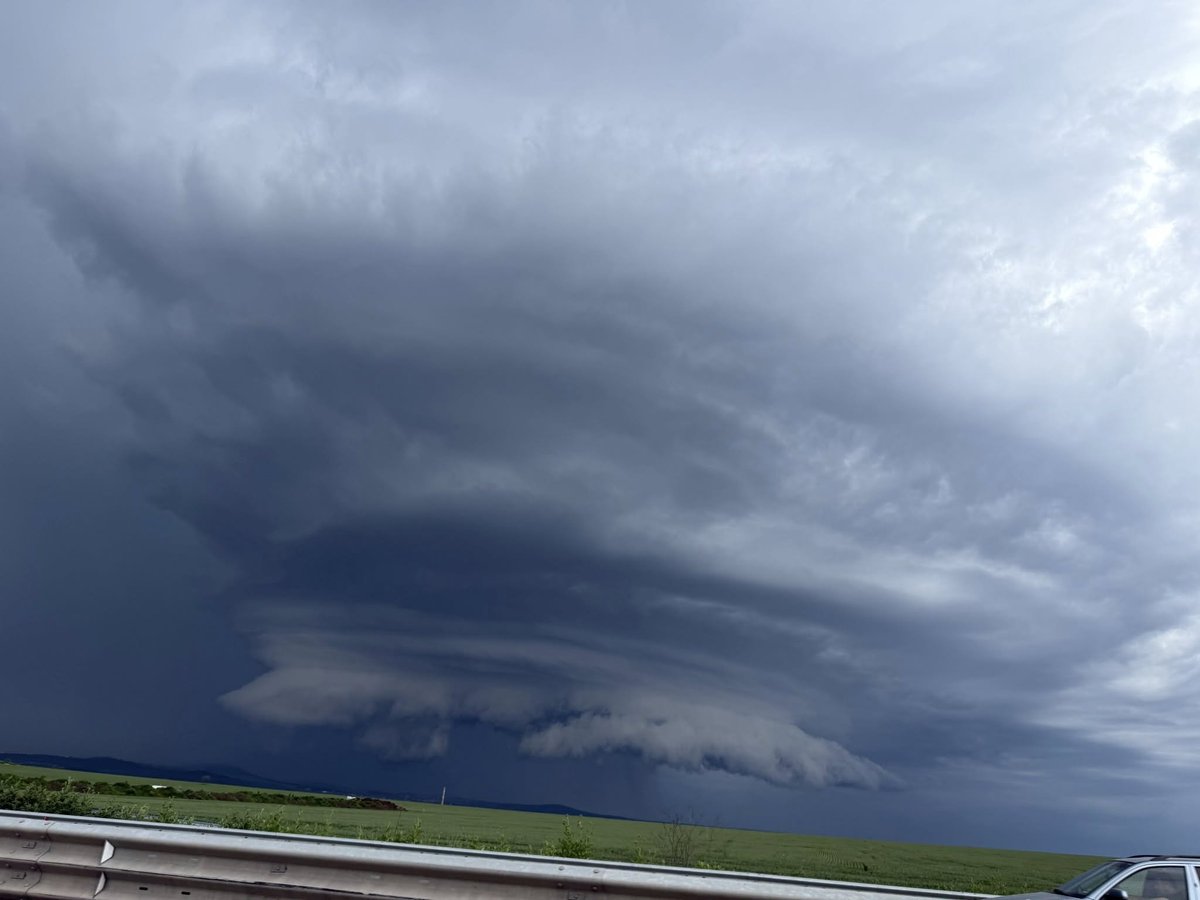 Supercell near Burgas, Bulgaria. Source of the photo: Meteo Bulgaria.