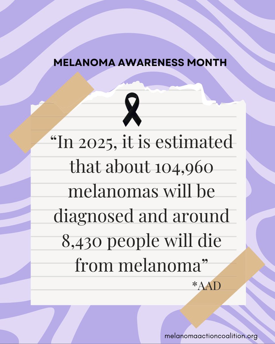 MAC - Melanoma Action Coalition (@melanomaaction) on Twitter photo Sad statistics - that need to be shared!
We still hear daily- “it’s just skin cancer”. 😖
Share this information OUTSIDE our own circles.  We know the drill - but there is still a majority out there that don’t have a clue.  EDUCATE every day!
#melanoma Sad statistics - that need to be shared!
We still hear daily- “it’s just skin cancer”. 😖
Share this information OUTSIDE our own circles.  We know the drill - but there is still a majority out there that don’t have a clue.  EDUCATE every day!
#melanoma