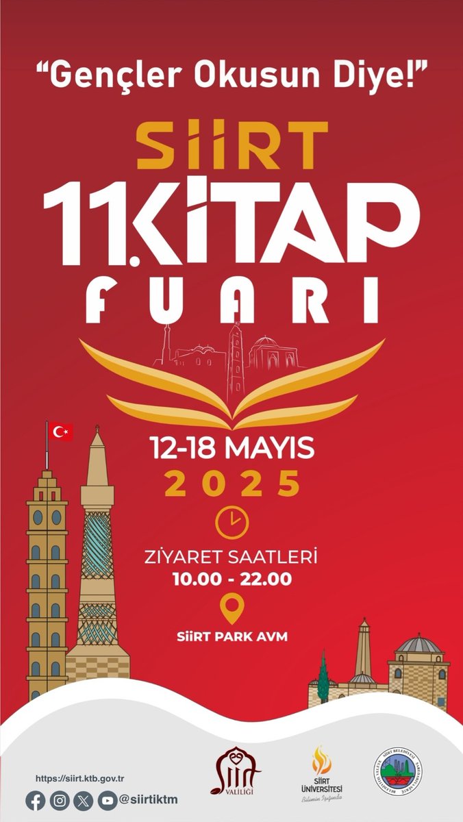 12-18 Mayıs tarihleri arasında Siirt Kitap Fuarındayız.