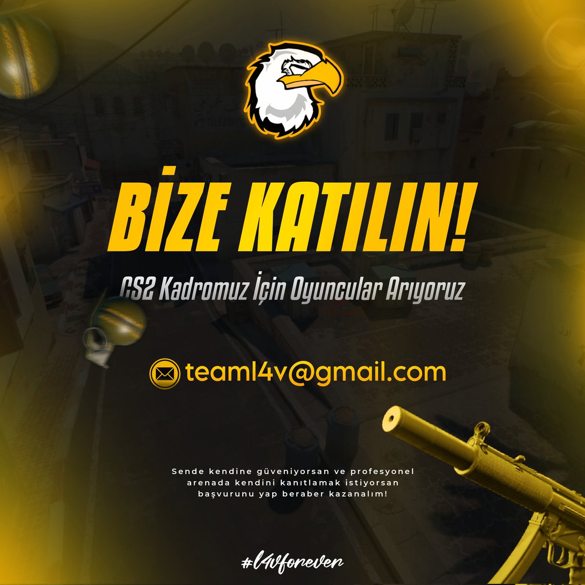 Takımımıza yeni yetenekler arıyoruz!
-
Mail üzerinden başvurunu yap aramıza katıl.
-
📧: teaml4v@gmail.com