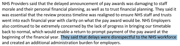 The previous doctors' pay review body report clearly stated "delays (to pay awards) were disrespectful to the NHS workforce."

So why is @Wesstreeting purposely withholding doctors' wages?

Why is @Wesstreeting being intentionally disrespectful to the NHS workforce?