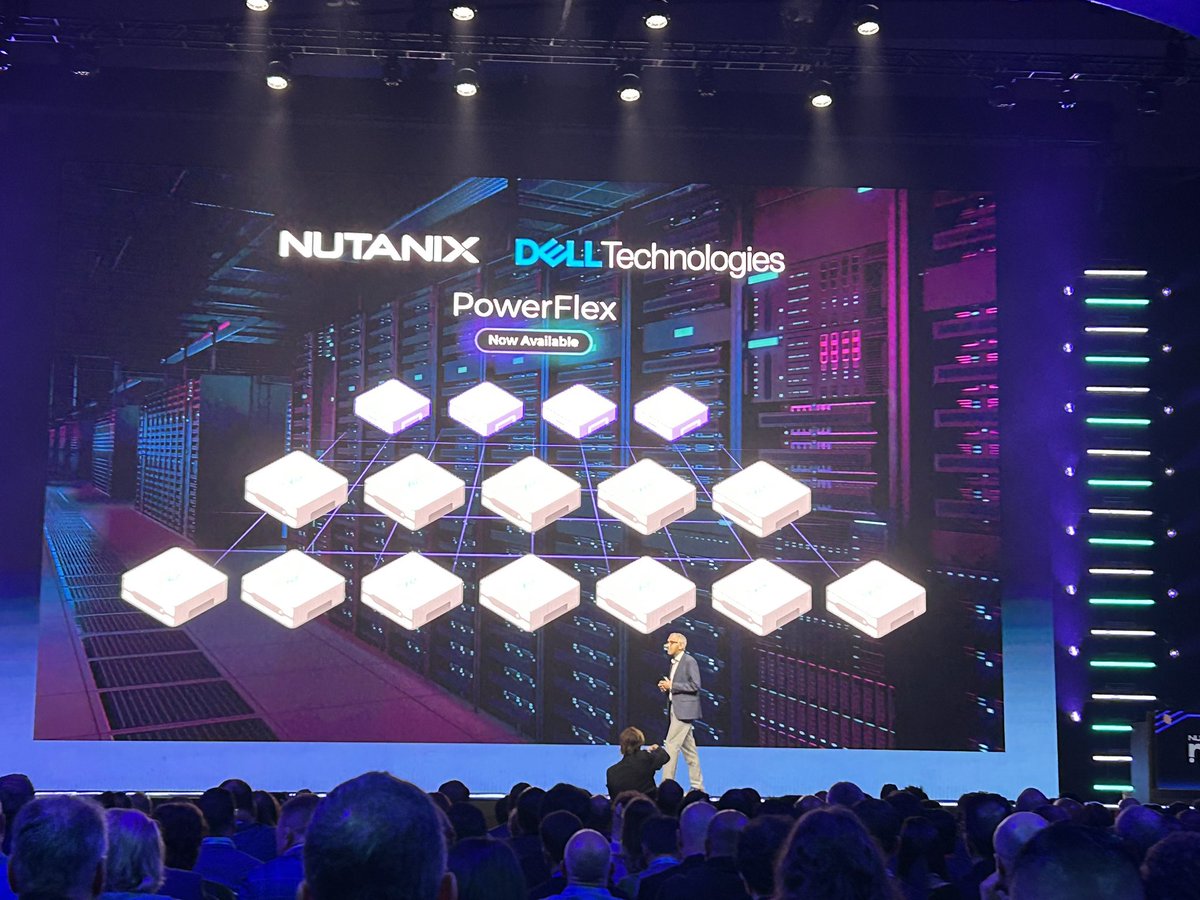 New at <a href="/nutanix/">Nutanix Inc.</a> #NEXTconf, partnership with <a href="/DellTech/">Dell Technologies</a> with #PowerFlex. Met with a large round of applause from the audience. Such a smart move to deliver infrastructure flexibility.