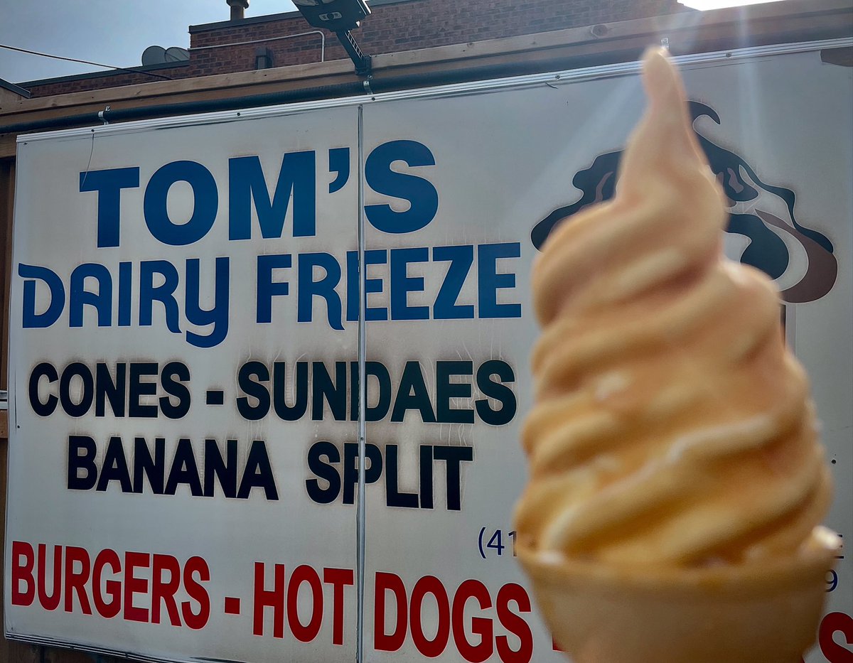 The butterscotch dip at Tom’s Dairy Freeze on The Queensway is Toronto in a cone. 

Made with real cream, the butterscotch shell cracks under the pressure, adding a textured crunch. 

Expect a line on warm evenings, but the old-school charm makes it worth the wait. Cash only! 🇨🇦