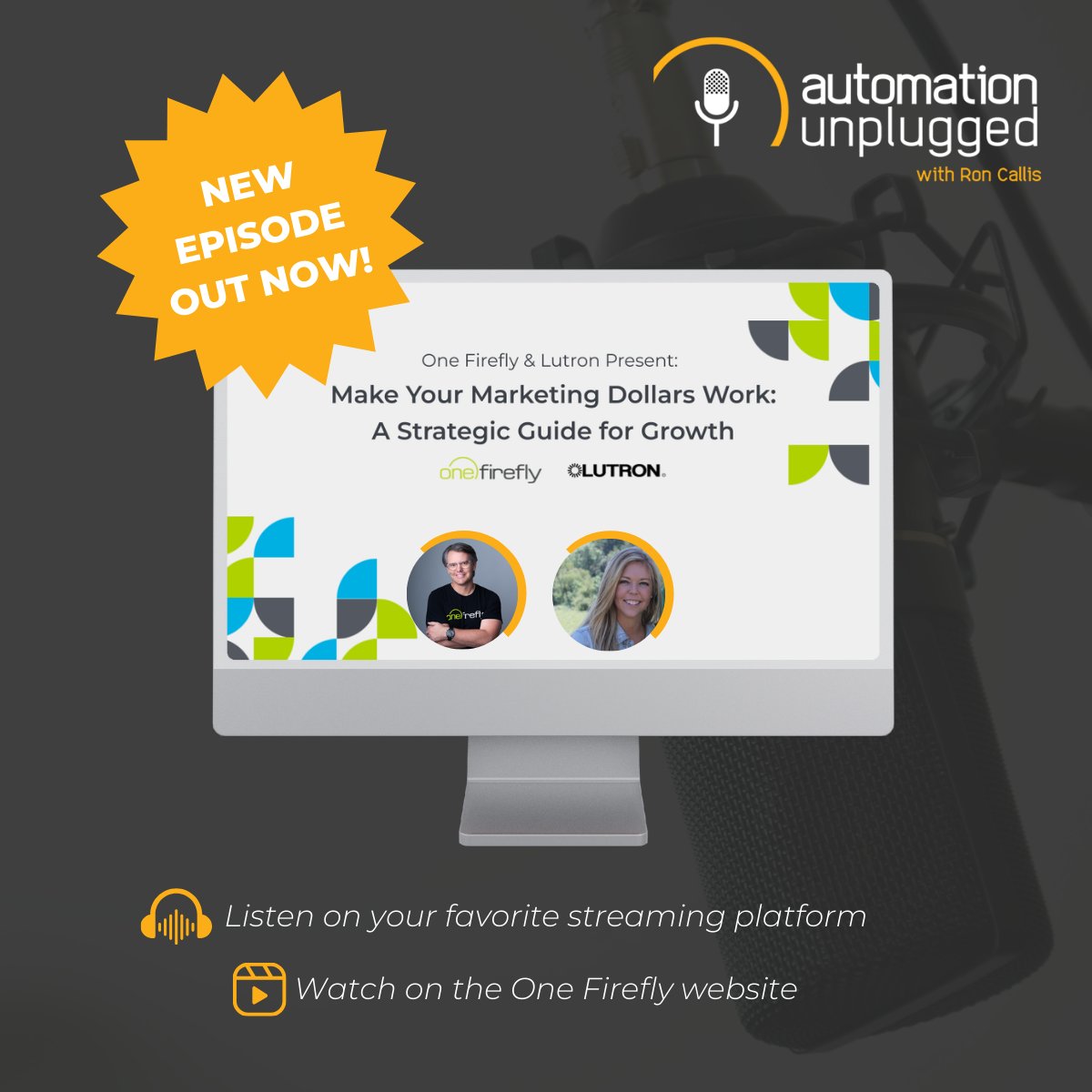 📢New Automation Unplugged — live now. Learn how to make your marketing dollars WORK with insights from One Firefly &amp; Lutron.

➡️ SEO, Google Ads, direct mail &amp; more
 
Catch the full episode on our website.

#AutomationUnplugged #AVTweeps #AVIndustry #MarketingTips #SmartHomePros