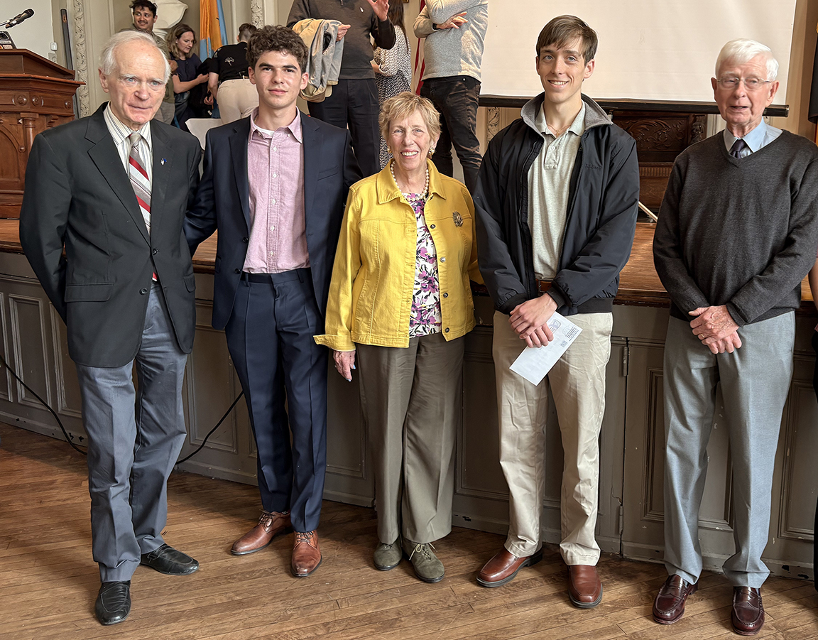 Isaiah C &amp; Connor P, seniors <a href="/HaddonfieldHS/">HMHS</a>, have been awarded scholarships granted this year by The German Society of Pennsylvania.