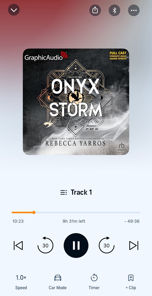 OrigRenegade's tweet photo. Happy Onyx Storm graphic audio day to me (yes, I’ve already read the book on release day) a slight balm for not being chosen for the Sleep Token listening party tonight 🤣 though hearing Xaden’s voice again after SO LONG?! 👀 🫠 someone get the wing leader… #imhome https://t.co/n3JT5D0R7a