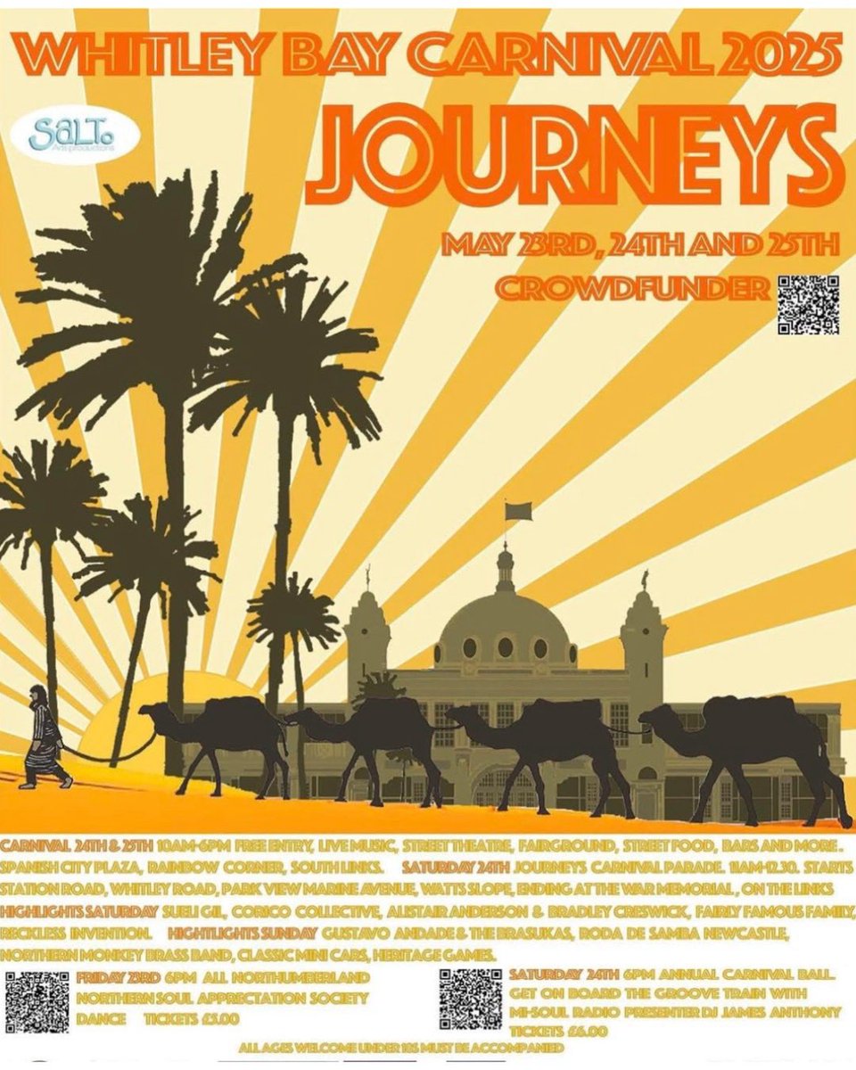 Whitley Bay Carnival takes place this coming Bank Holiday weekend 🥳