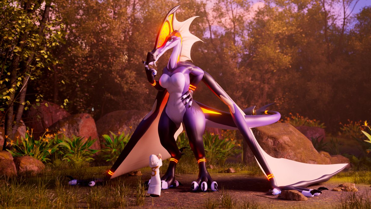 Ruzuji appears!

Here is a still from a soon to be released short animation, featuring Ruzuji, the big Pterodactyl lady, and Floofy (<a href="/frozenfire60/">Hekate @ MFF</a>)! Early preview is available for my vip and investor tiers!

patreon.com/c/Disregard67