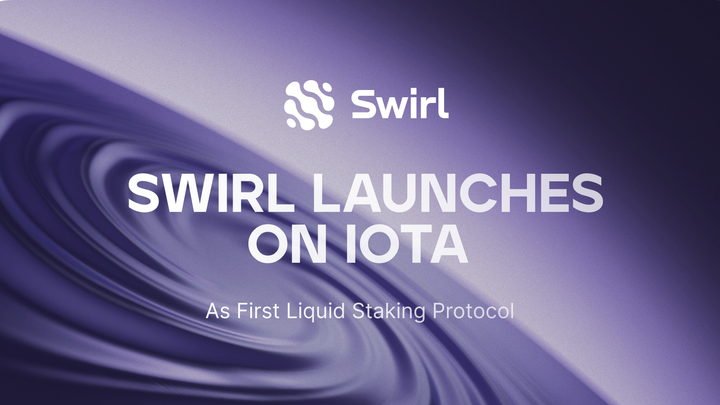 Swirl is now live – the first liquid staking protocol on the IOTA mainnet🌀

With stIOTA, you get the best of both worlds: help secure the network while keeping your tokens active in <a href="/iota/">IOTA</a>'s DeFi landscape. No lockups. No unstaking periods.

Powered by audited Move smart
