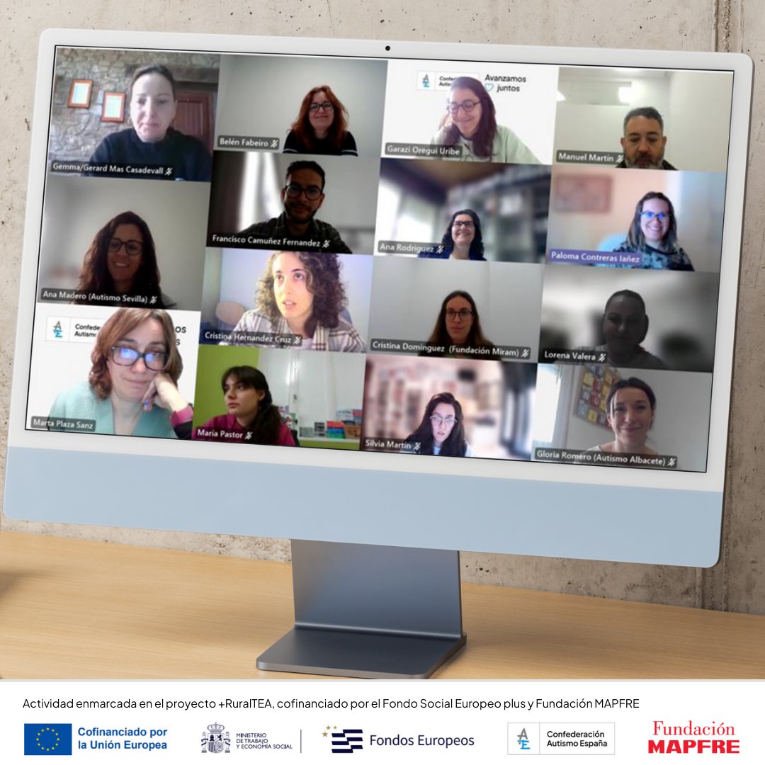 Nos reunimos con las entidades que trabajan en el proyecto #MásRuralTEA para hacer seguimiento del proceso de evaluaciones de #CalidadDeVida de las personas con #autismo en el #MundoRural y coordinar futuras acciones del proyecto.