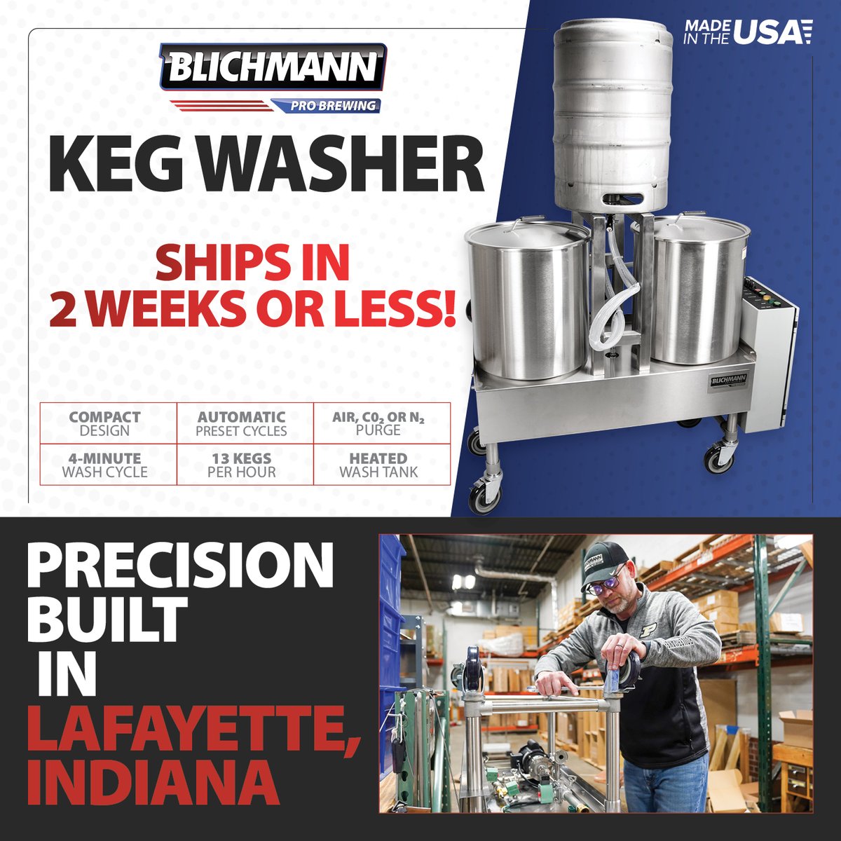 Looking for a Keg Washer? We’ve got you covered!

🇺🇸 Proudly handcrafted in the USA, our Blichmann Keg Washer delivers high-quality cleaning without the hassle. Giving you peace of mind that your keg is truly clean, every...single...time.

Learn More:  blichmannengineering.com/keg-washer.html
